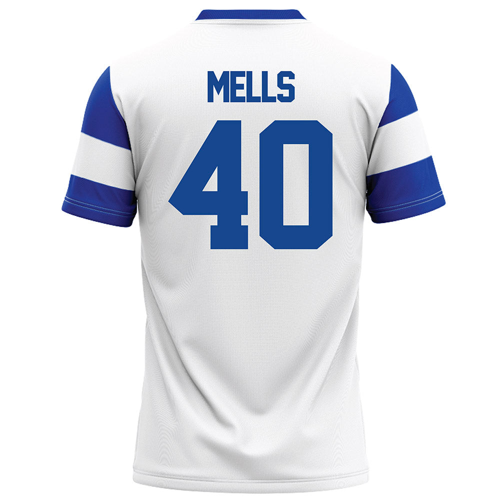 Georgia State - NCAA Football : Sir Mells - White Football Jersey-1