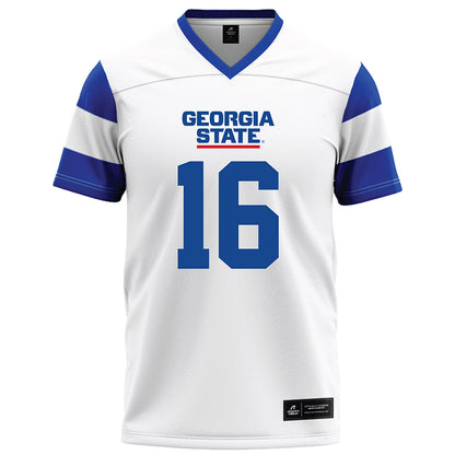 Georgia State - NCAA Football : Jaylin Marshall - White Football Jersey-0