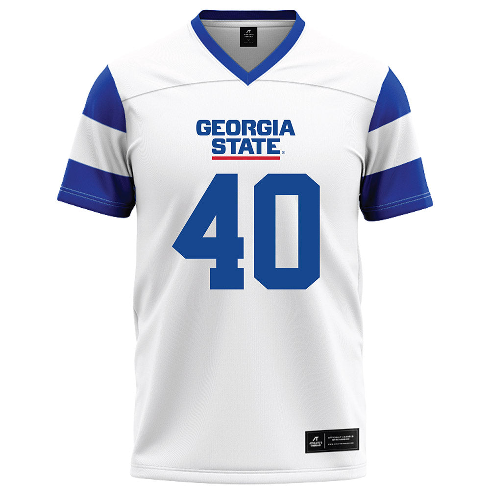 Georgia State - NCAA Football : Sir Mells - White Football Jersey-0