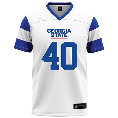 Georgia State - NCAA Football : Sir Mells - White Football Jersey-0