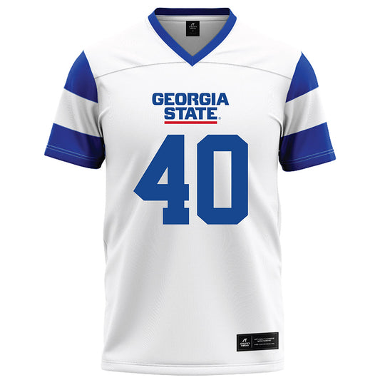 Georgia State - NCAA Football : Sir Mells - White Football Jersey-0