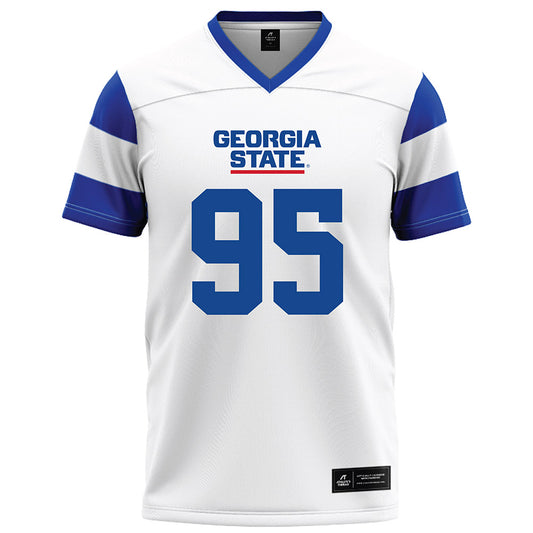 Georgia State - NCAA Football : Richard Kramer - White Football Jersey-0