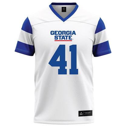 Georgia State - NCAA Football : Jayven Hall - White Football Jersey
