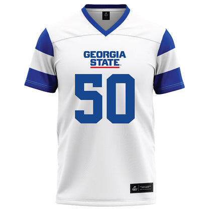 Georgia State - NCAA Football : Adrian Hill - White Football Jersey-0