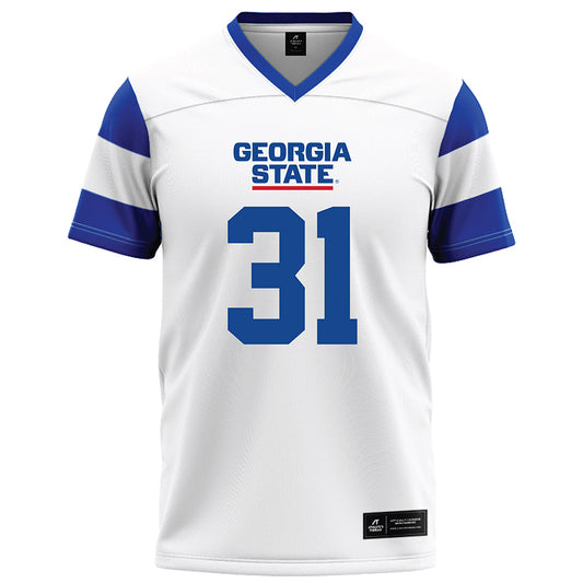 Georgia State - NCAA Football : Remez Lockhart - White Football Jersey