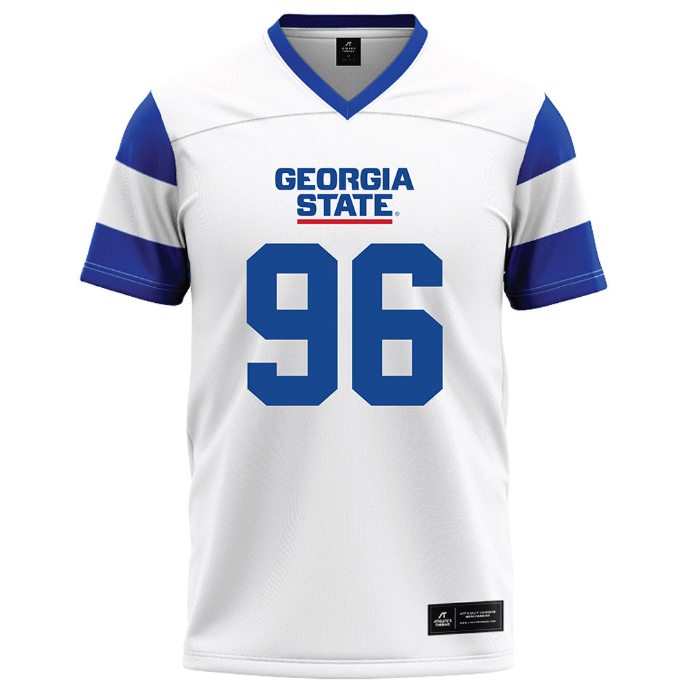 Georgia State - NCAA Football : Jalen Jordan - White Football Jersey-0
