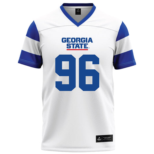 Georgia State - NCAA Football : Jalen Jordan - White Football Jersey-0