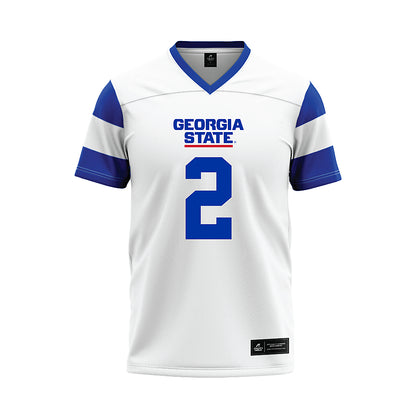 Georgia State - NCAA Football : Djay Braswell - White Football Jersey-0