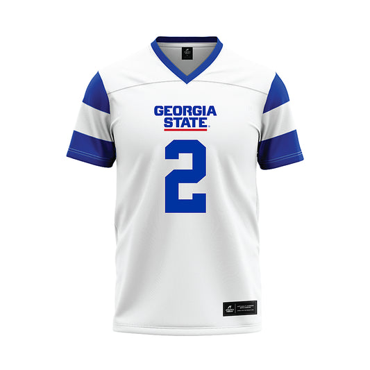 Georgia State - NCAA Football : Djay Braswell - White Football Jersey-0