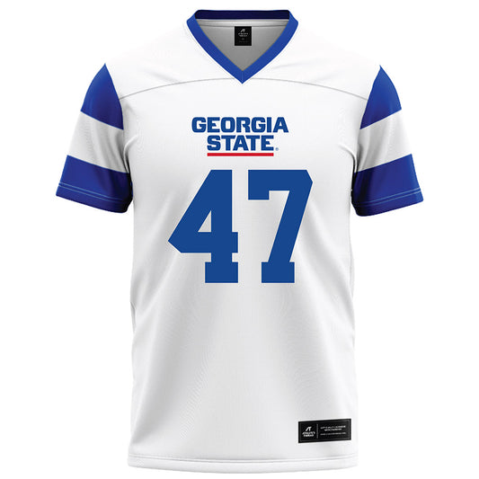 Georgia State - NCAA Football : Michael Fitzmeyer - White Football Jersey-0