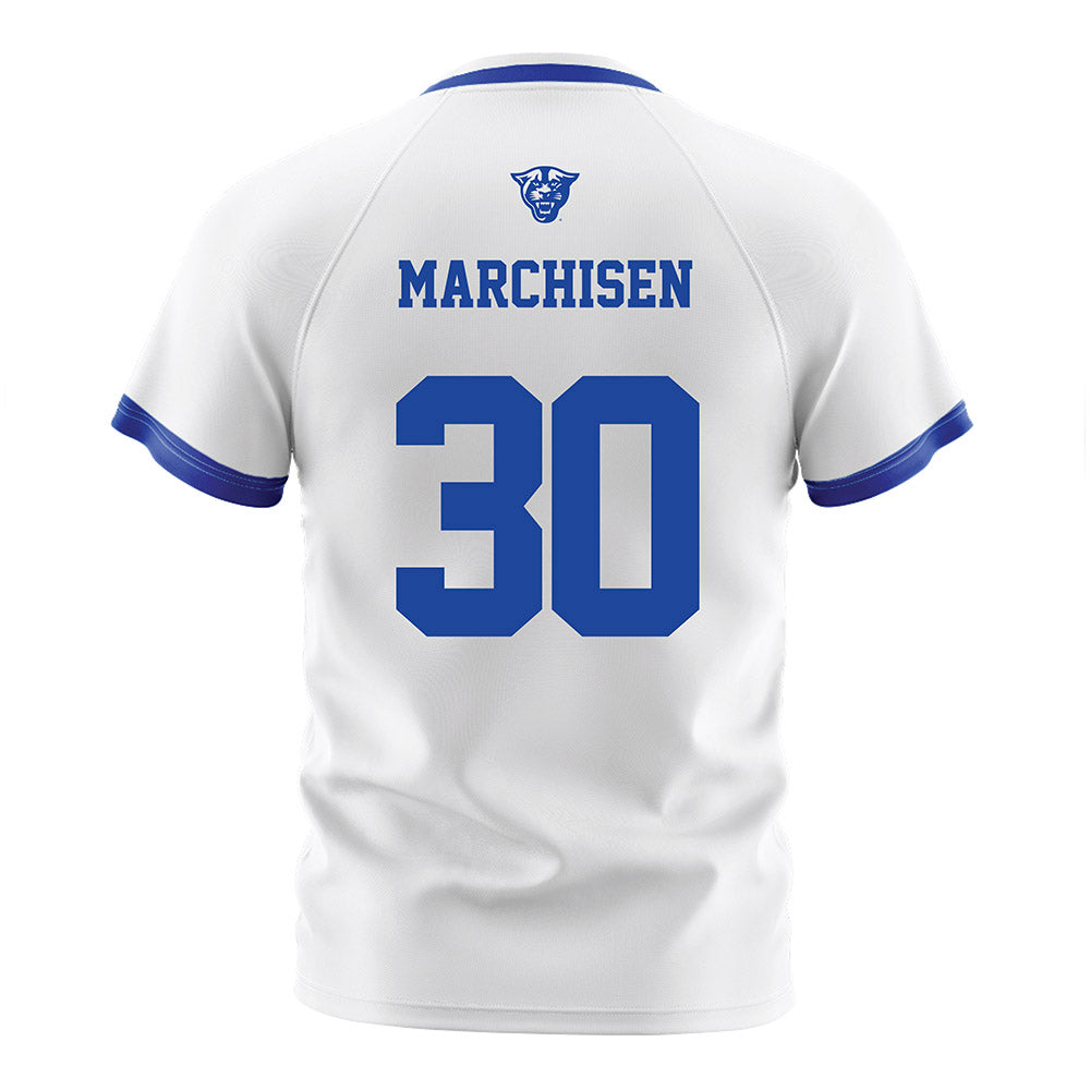 Georgia State - NCAA Men's Soccer : Finn Marchisen - White Soccer Jersey-1