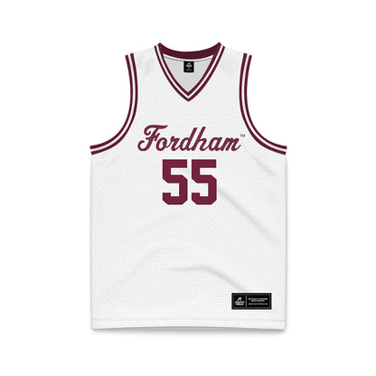 Fordham - NCAA Men's Basketball : Joshua Rivera - Basketball Jersey White