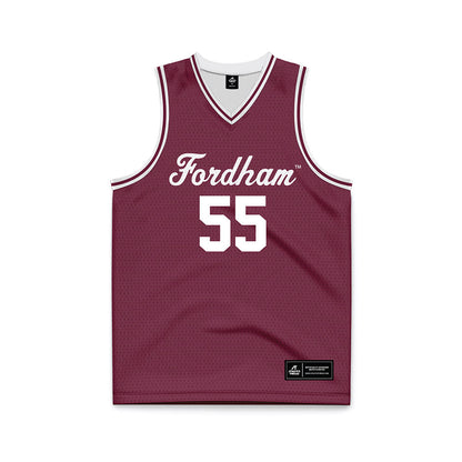Fordham - NCAA Men's Basketball : Joshua Rivera - Basketball Jersey White