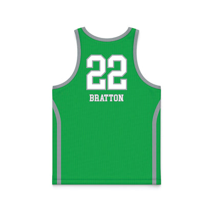 Marshall - NCAA Women's Basketball : Emily Bratton - Green Basketball Jersey-1