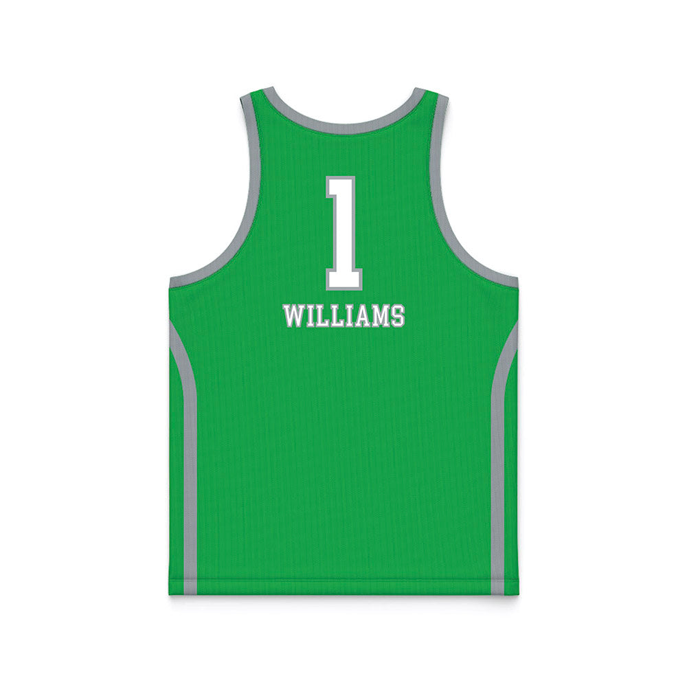 Marshall - NCAA Women's Basketball : TreShondra Williams - Green Basketball Jersey-1