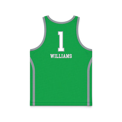 Marshall - NCAA Women's Basketball : TreShondra Williams - Green Basketball Jersey-1