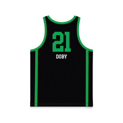 Marshall - NCAA Women's Basketball : Emari Doby - Black Basketball Jersey-1