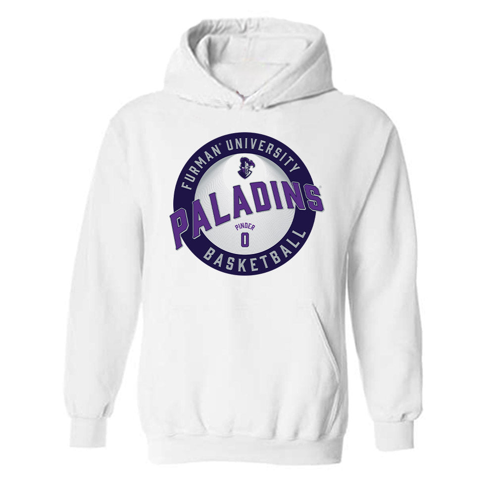 Furman - NCAA Women's Basketball : Jayda Pinder - Classic Fashion Shersey Hooded Sweatshirt-0