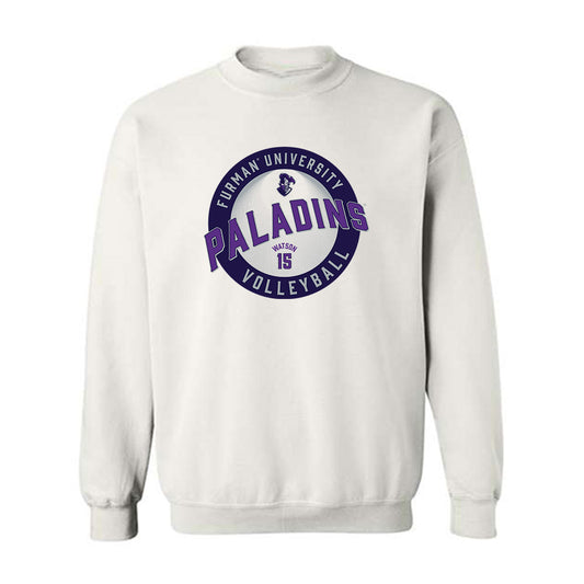 Furman - NCAA Women's Volleyball : Amber Watson - Classic Fashion Shersey Crewneck Sweatshirt-0