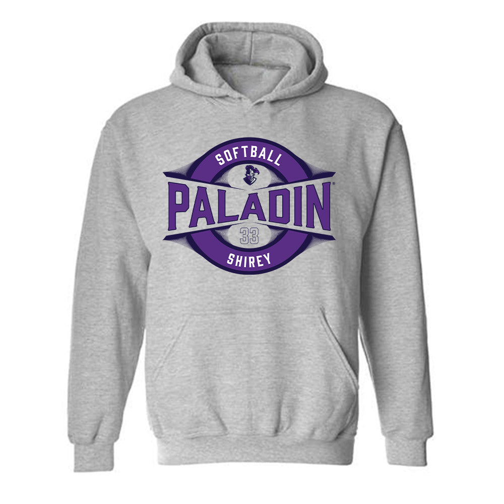 Furman - NCAA Softball : Meghan Shirey - Classic Fashion Shersey Hooded Sweatshirt-0