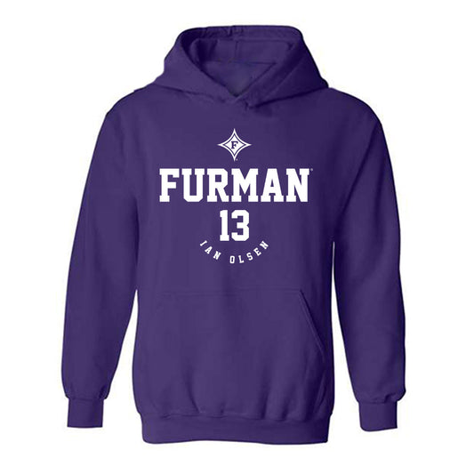Furman - NCAA Football : Ian Olsen - Classic Fashion Shersey Hooded Sweatshirt-0