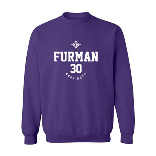 Furman - NCAA Football : Quay Rush - Crewneck Sweatshirt Classic Fashion Shersey