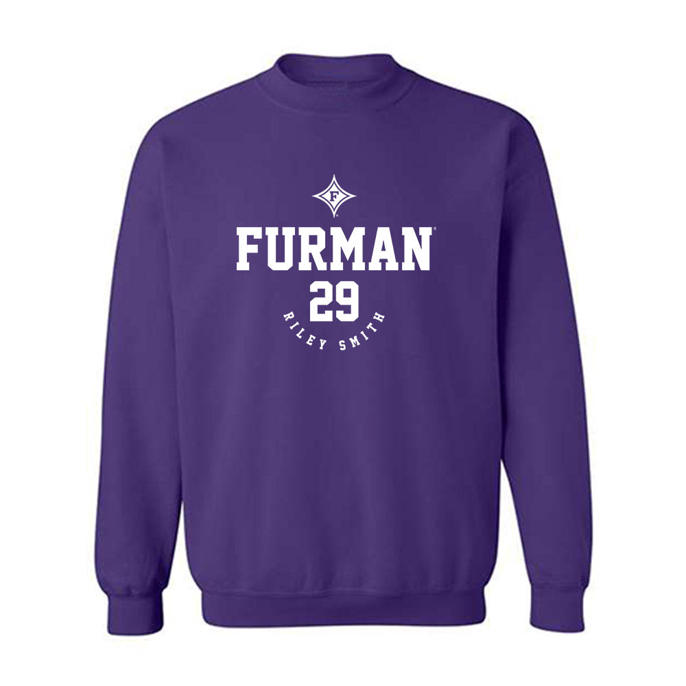 Furman - NCAA Football : Riley Smith - Classic Fashion Shersey Crewneck Sweatshirt-0