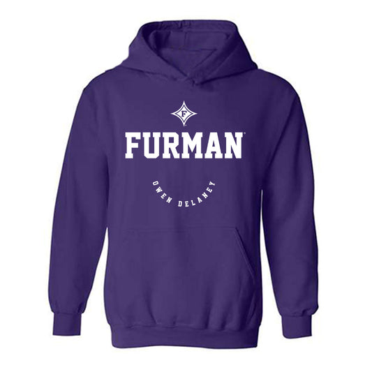 Furman - NCAA Men's Track & Field : Owen Delaney - Classic Fashion Shersey Hooded Sweatshirt