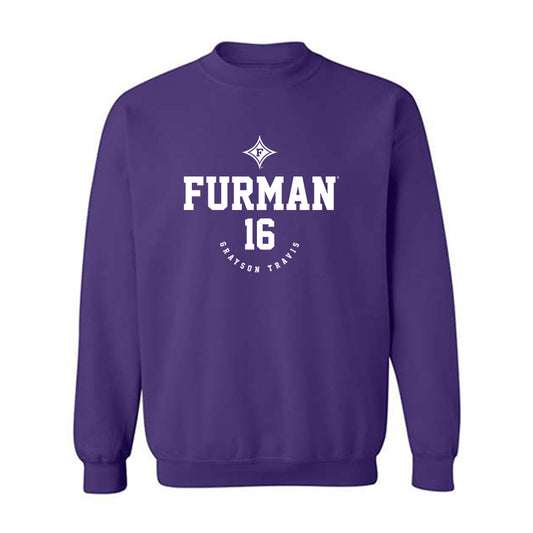 Furman - NCAA Men's Soccer : Grayson Travis - Classic Fashion Shersey Crewneck Sweatshirt-0
