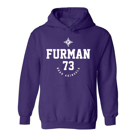 Furman - NCAA Football : Noah Akinsola - Classic Fashion Shersey Hooded Sweatshirt-0