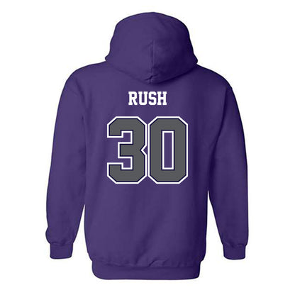Furman - NCAA Football : Quay Rush - Hooded Sweatshirt Classic Shersey