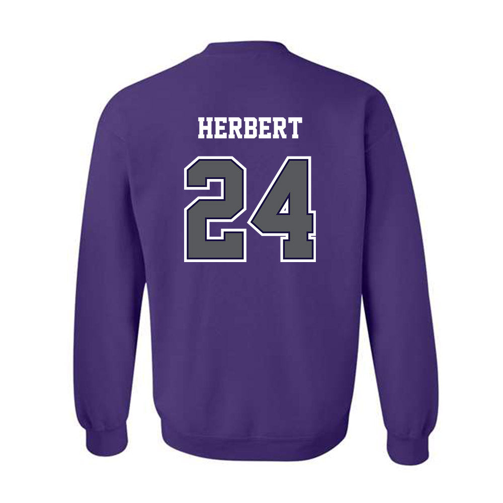 Furman - NCAA Football : Raleigh Herbert - Classic Shersey Crewneck Sweatshirt-1