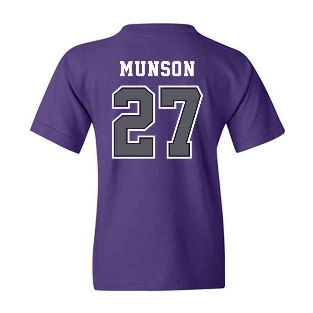 Furman - NCAA Men's Soccer : Luke Munson - Classic Shersey Youth T-Shirt-1