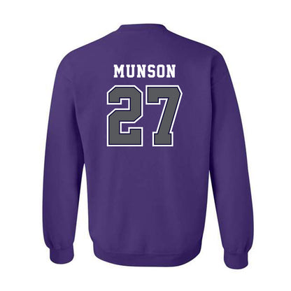 Furman - NCAA Men's Soccer : Luke Munson - Classic Shersey Crewneck Sweatshirt-1