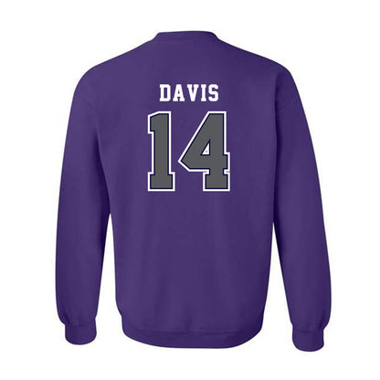 Furman - NCAA Football : Isaiah Davis - Classic Shersey Crewneck Sweatshirt-1