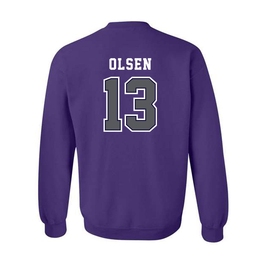 Furman - NCAA Football : Ian Olsen - Classic Shersey Crewneck Sweatshirt-1