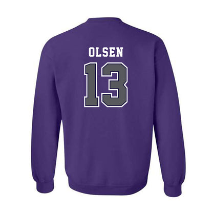 Furman - NCAA Football : Ian Olsen - Classic Shersey Crewneck Sweatshirt-1