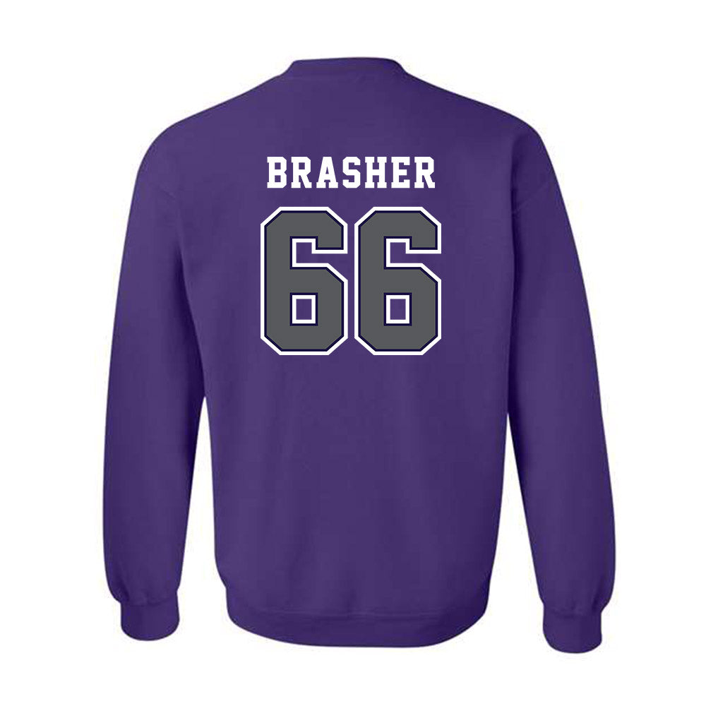 Furman - NCAA Football : Eli Brasher - Classic Shersey Crewneck Sweatshirt-1