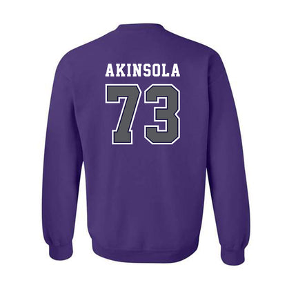 Furman - NCAA Football : Noah Akinsola - Classic Shersey Crewneck Sweatshirt-1