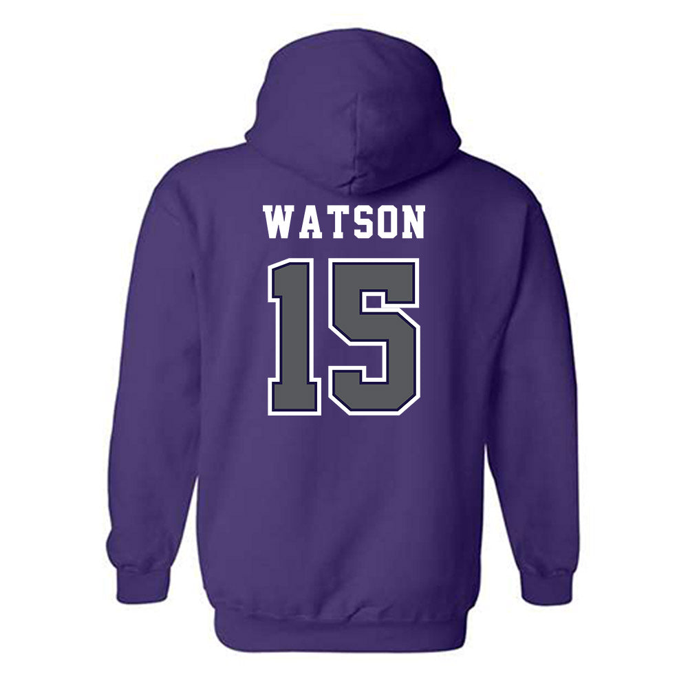 Furman - NCAA Women's Volleyball : Amber Watson - Classic Shersey Hooded Sweatshirt-1