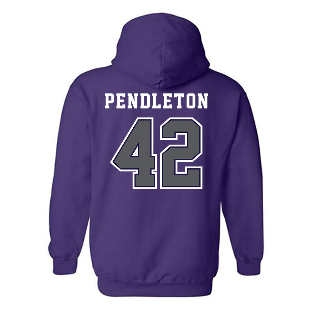Furman - NCAA Football : Jakeman Pendleton - Classic Shersey Hooded Sweatshirt-1