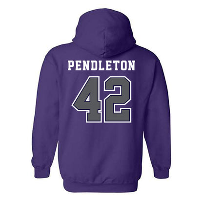 Furman - NCAA Football : Jakeman Pendleton - Classic Shersey Hooded Sweatshirt-1