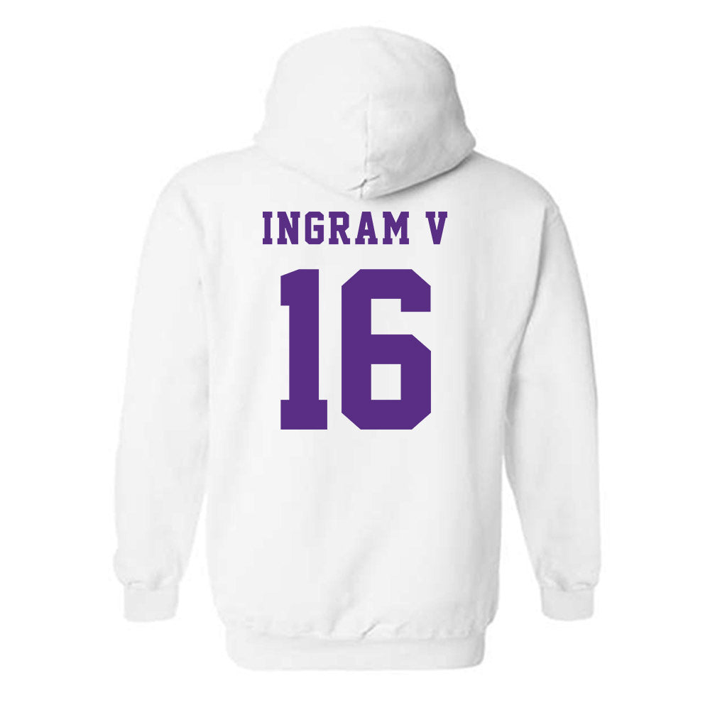 Furman - NCAA Football : Charles Ingram V - Classic Shersey Hooded Sweatshirt-1