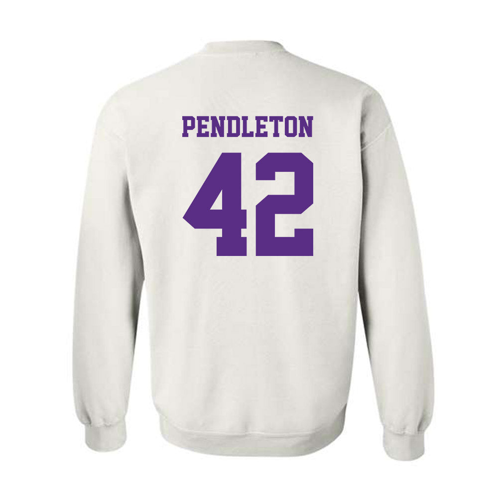 Furman - NCAA Football : Jakeman Pendleton - Classic Shersey Crewneck Sweatshirt-1