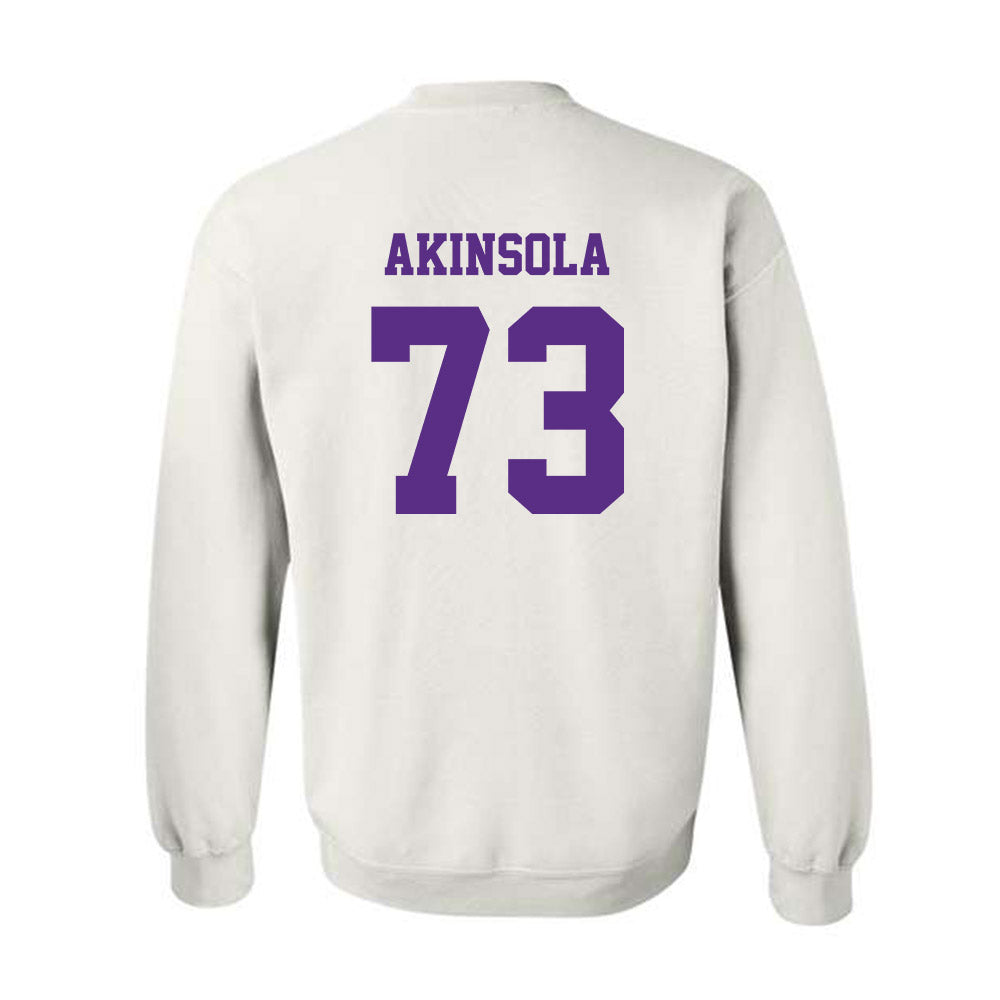 Furman - NCAA Football : Noah Akinsola - Classic Shersey Crewneck Sweatshirt-1