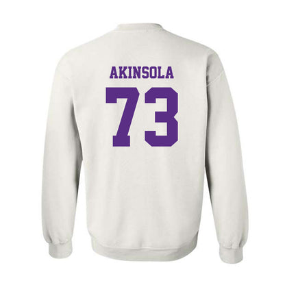 Furman - NCAA Football : Noah Akinsola - Classic Shersey Crewneck Sweatshirt-1