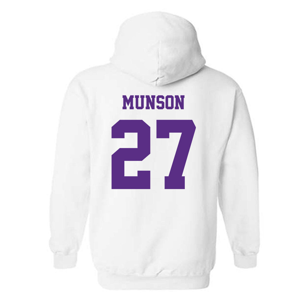 Furman - NCAA Men's Soccer : Luke Munson - Classic Shersey Hooded Sweatshirt-1
