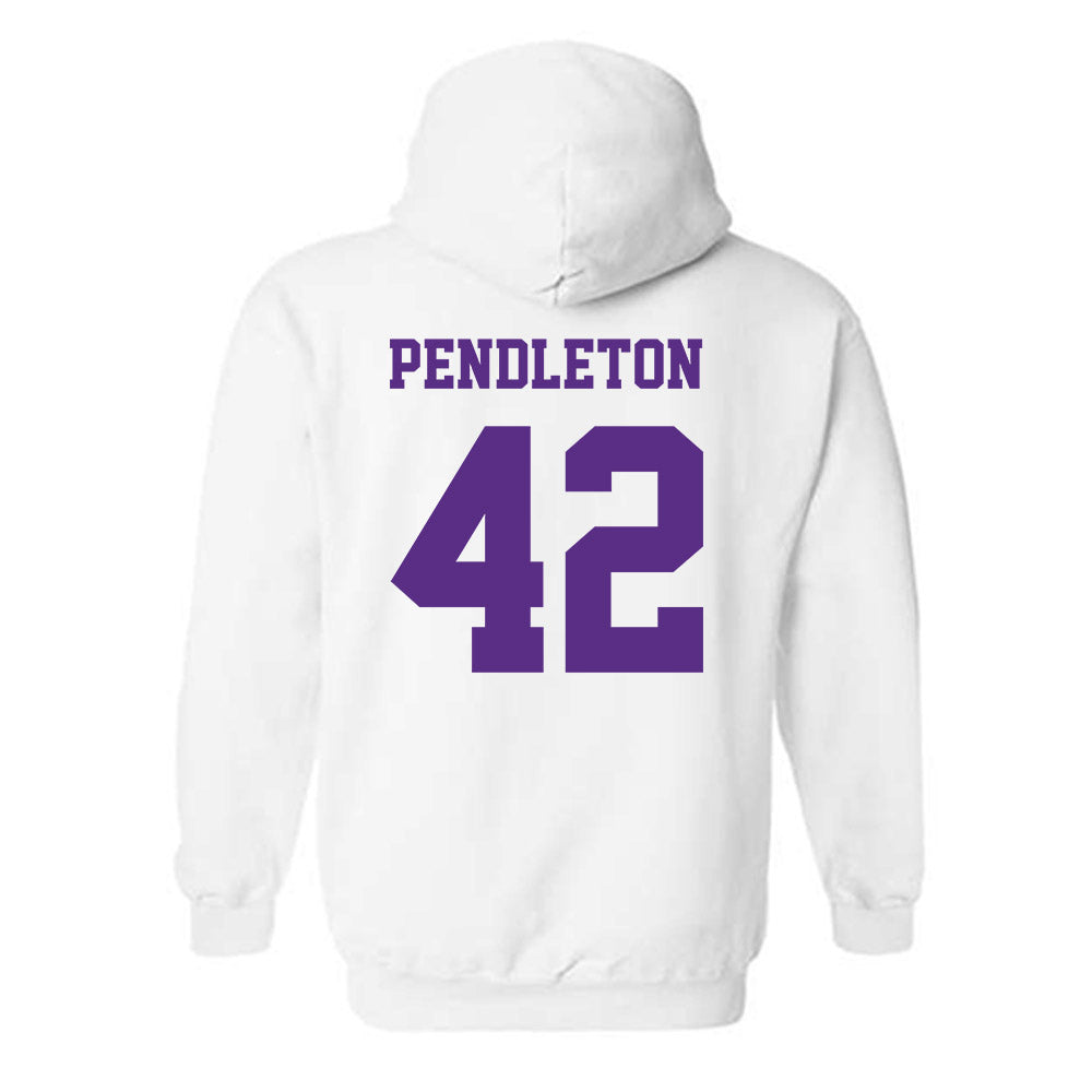 Furman - NCAA Football : Jakeman Pendleton - Classic Shersey Hooded Sweatshirt-1