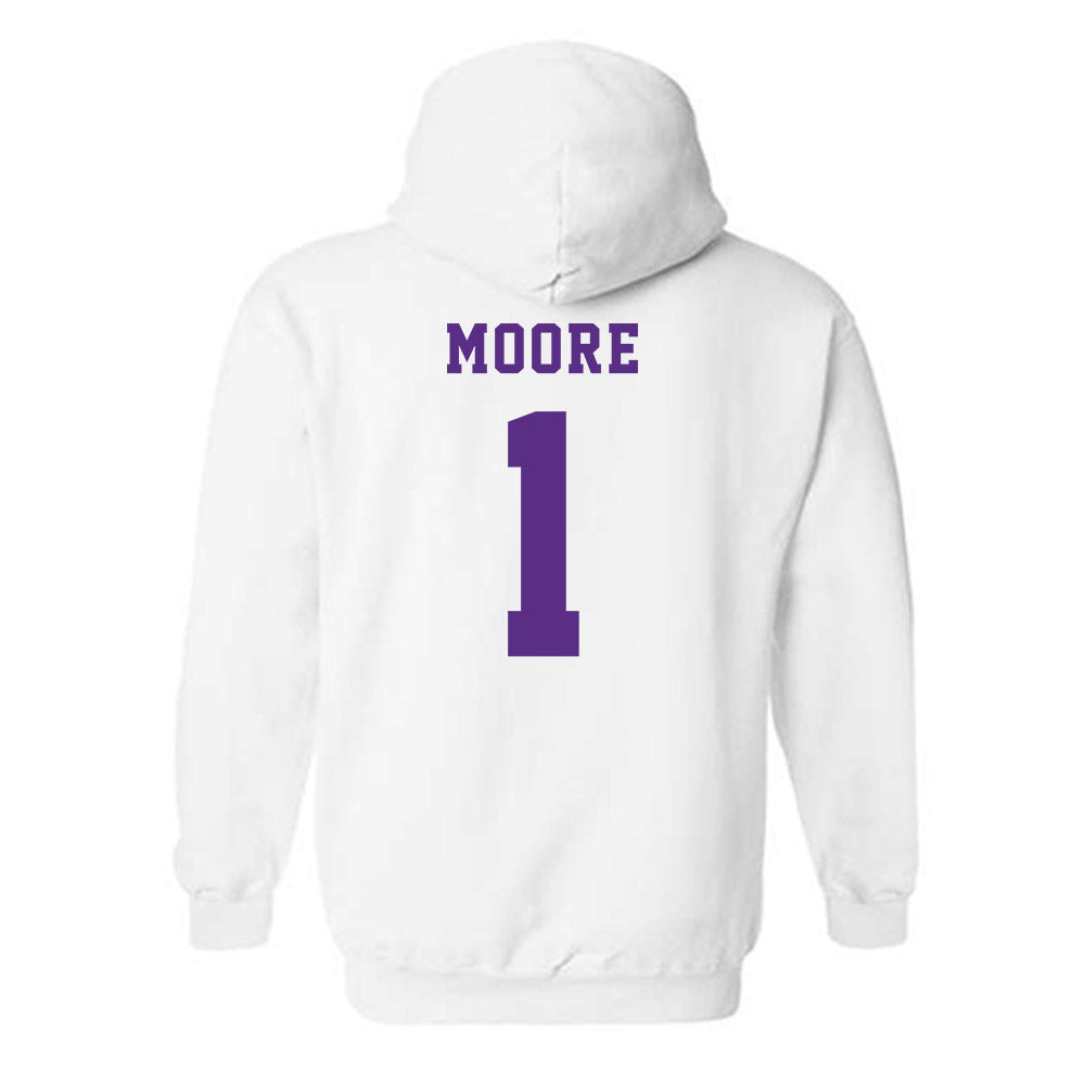 Furman - NCAA Women's Volleyball : Kacie Moore - Classic Shersey Hooded Sweatshirt-1