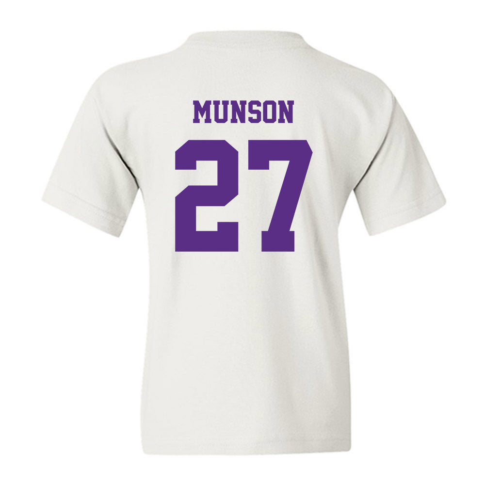 Furman - NCAA Men's Soccer : Luke Munson - Classic Shersey Youth T-Shirt-1